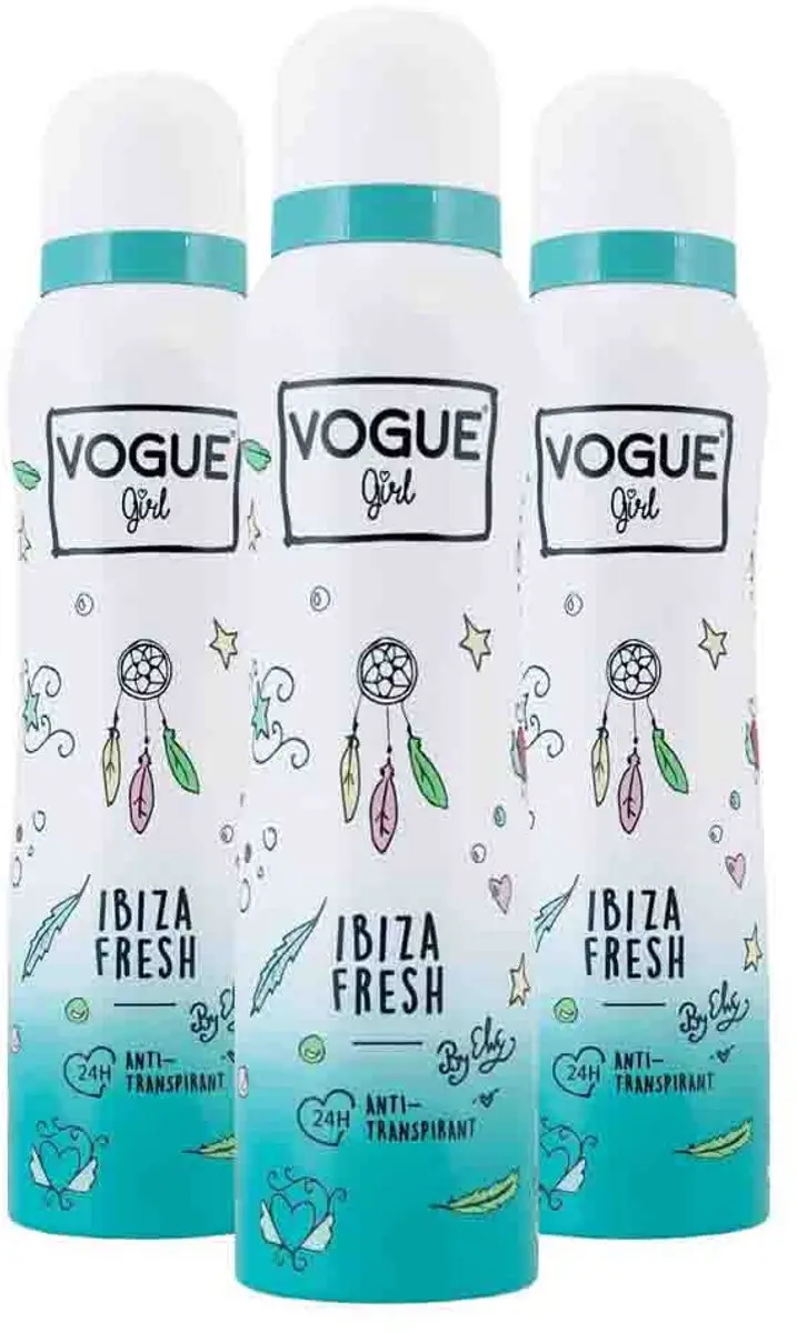 Vogue Girl Anti Transpirant Ibiza Fresh - 3x150ml