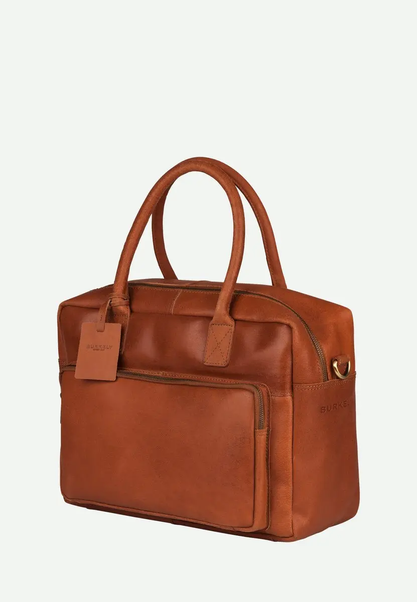 Burkely Fundamentals Vintage Mitch Worker Laptoptas 14" - Cognac