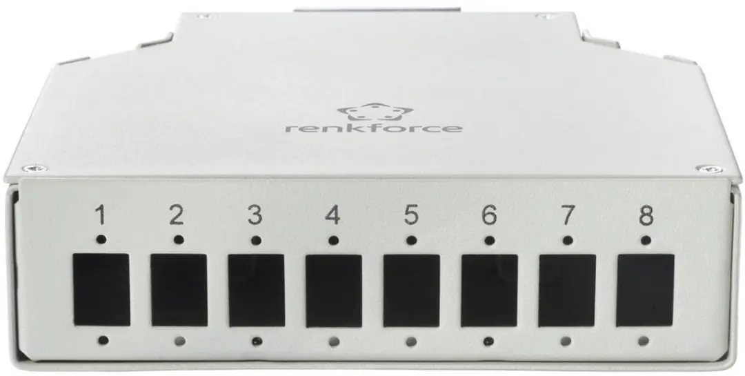 Renkforce RF-7187896 DIN-railadapter 8 Poorten