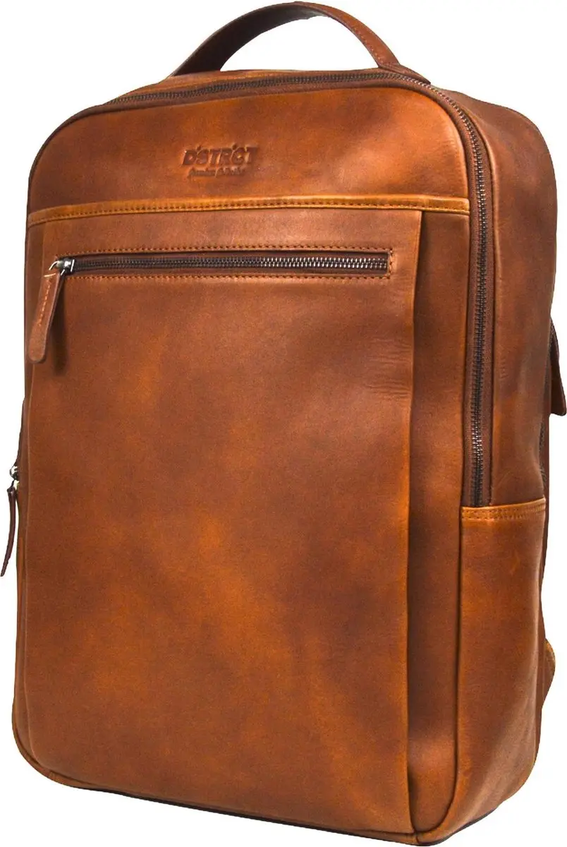 DSTRCT Premium Collection Backpack 230230.30 - 15,6" Laptoptas - Cognac