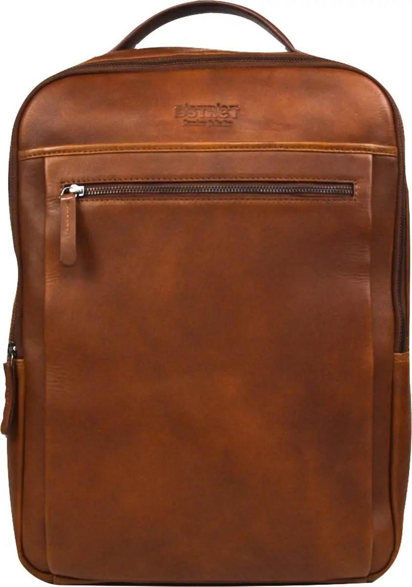DSTRCT Premium Collection Backpack 15,6 cognac