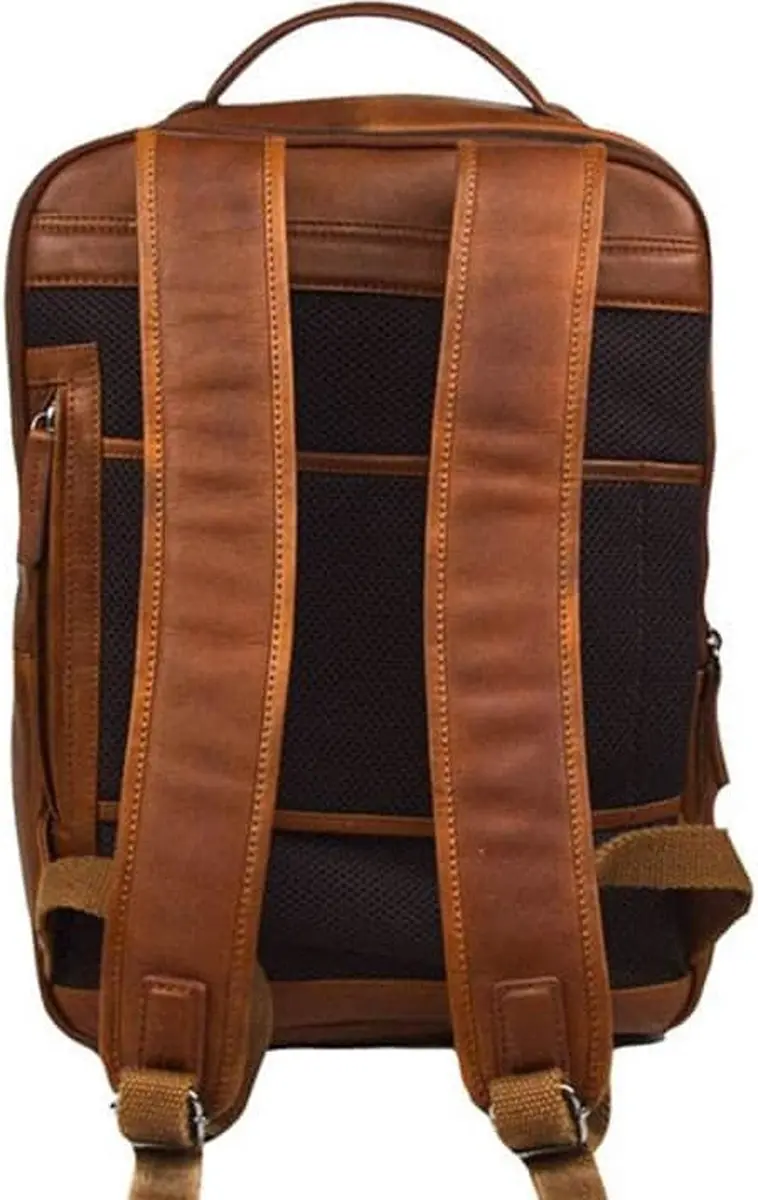 DSTRCT Premium Collection Backpack 230230.30 - 15,6" Laptoptas - Cognac