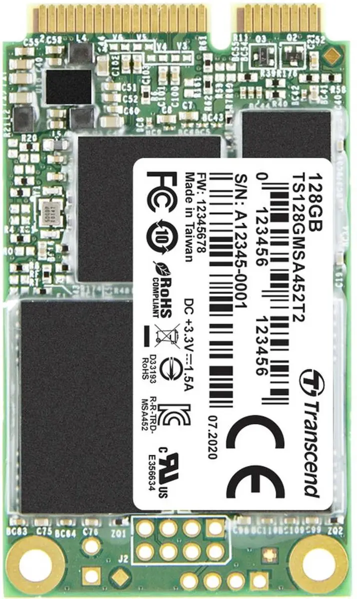 Transcend MSA452T2 mSATA SSD 128GB