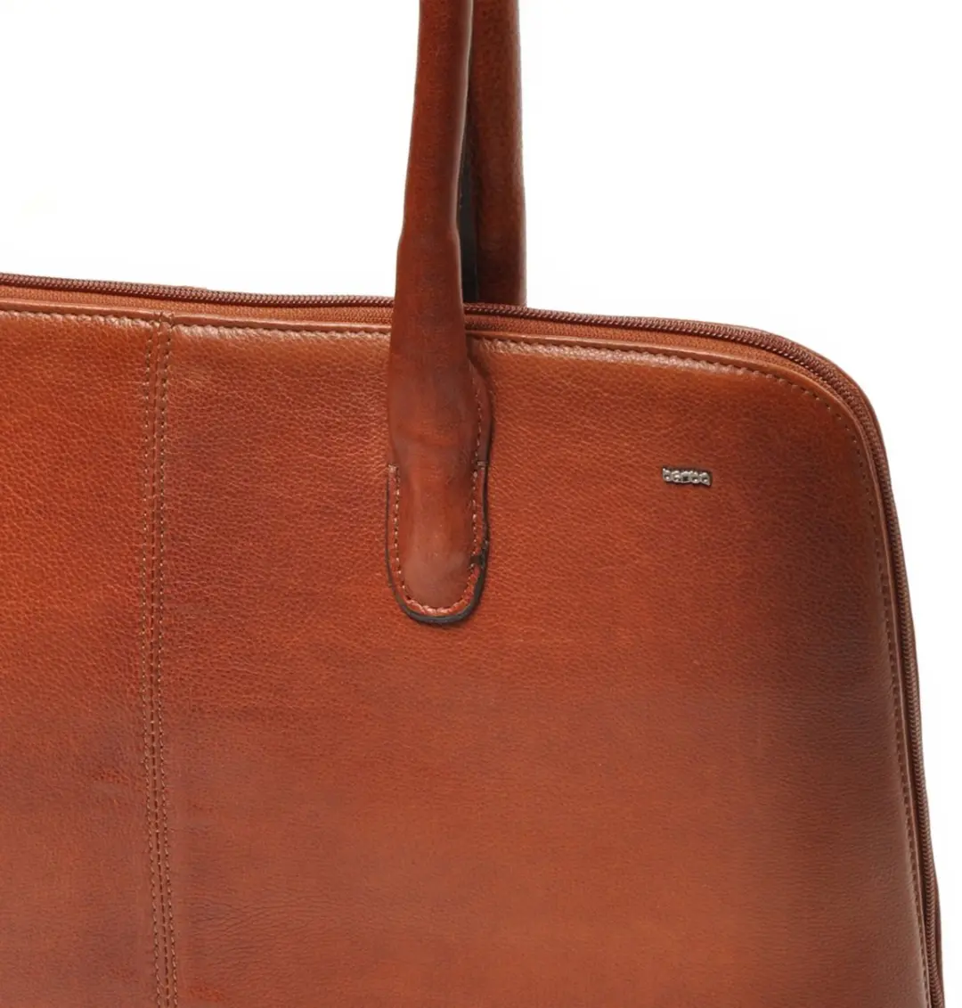 Berba Lucca Laptoptas 15.6 inch - 6 Vakken - Cognac
