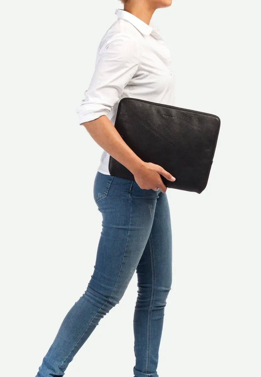 Burkely Fundamentals Avery Laptopsleeve 13.3" - 13 inch - Zwart - afbeelding 6 van 6