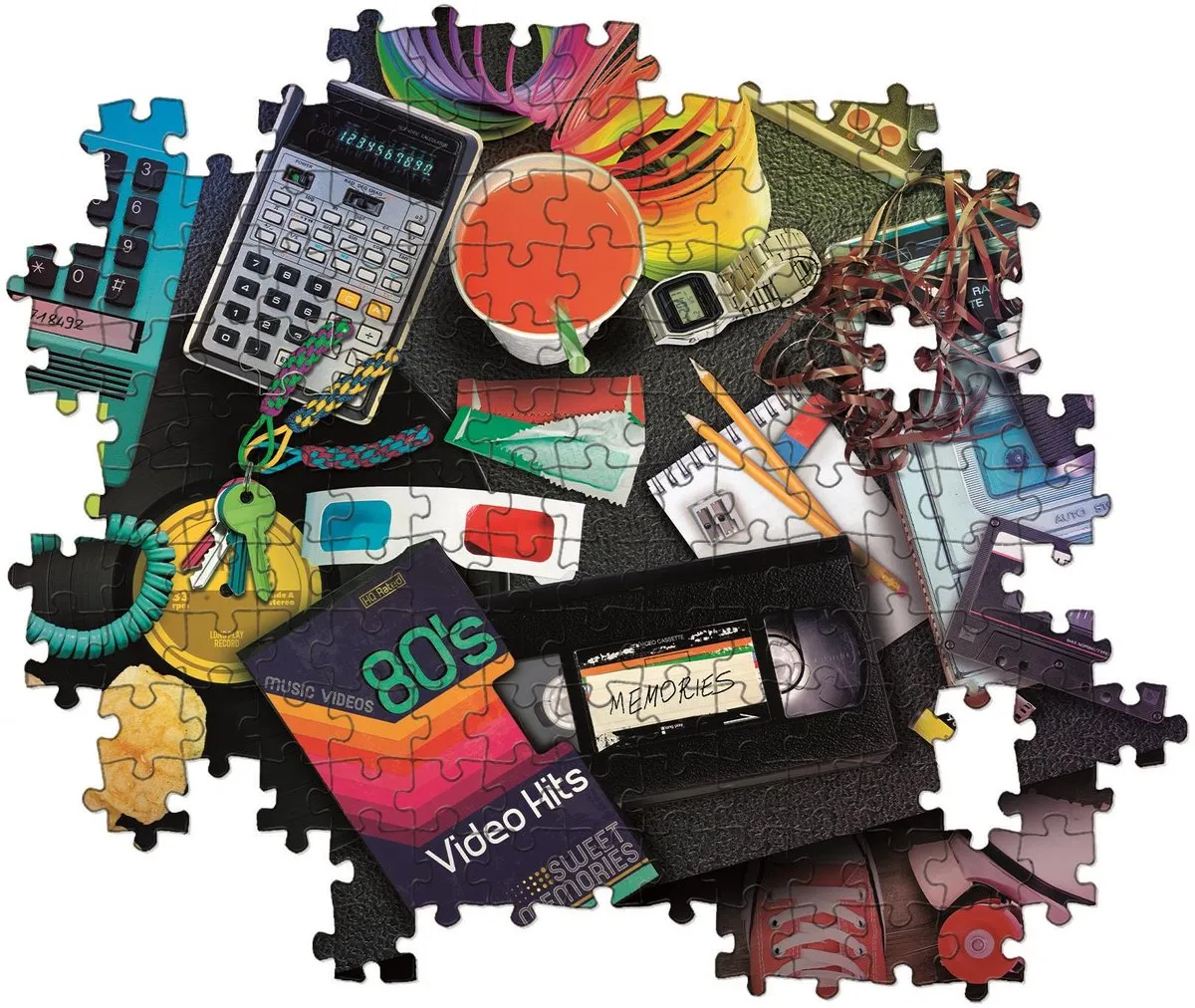 Clementoni 80s Nostalgie Puzzel 1000 Stukken - Multi