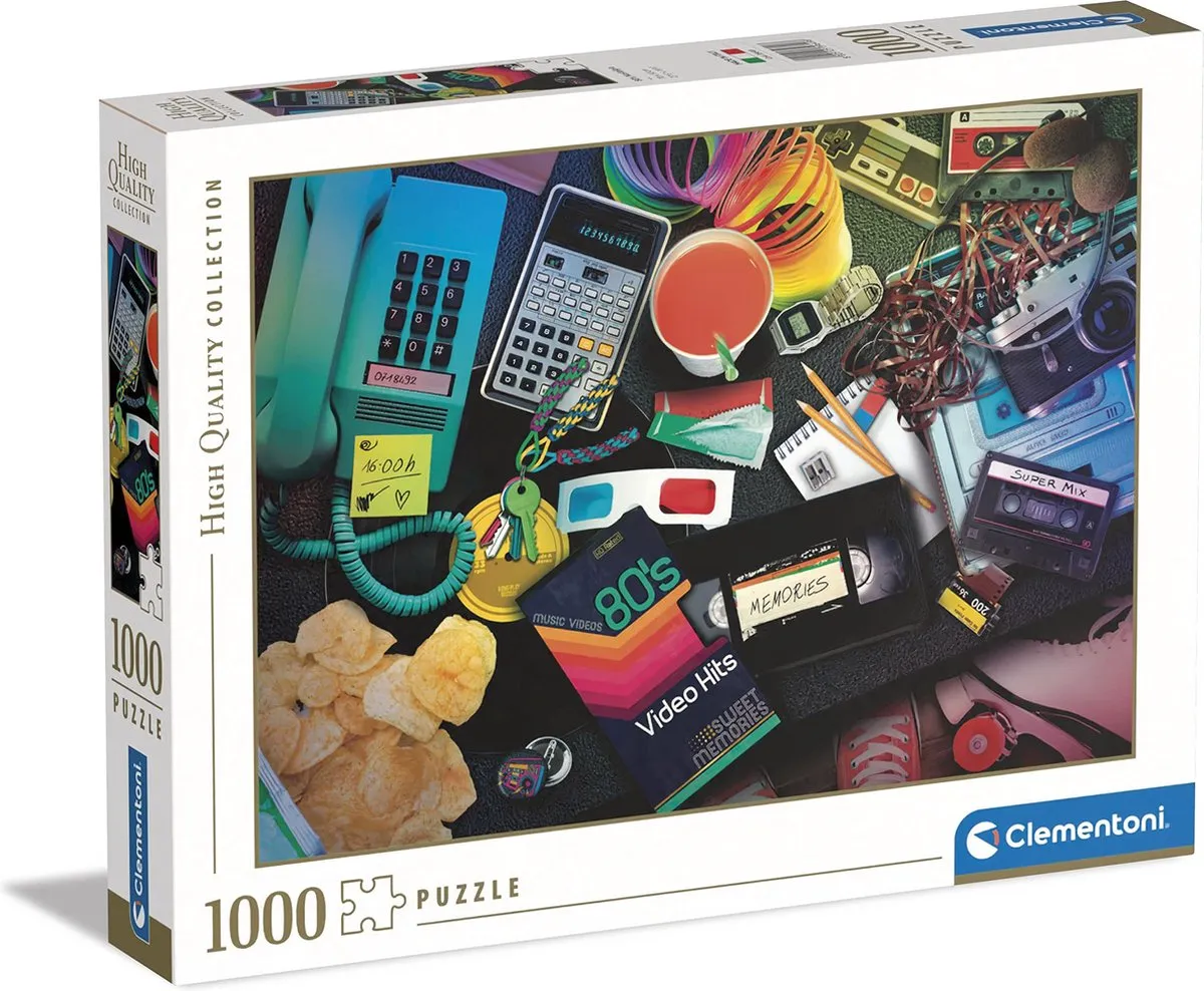 Clementoni 80s Nostalgie Puzzel 1000 Stukken