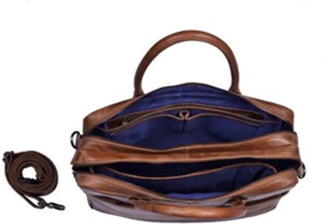 DSTRCT Limited Leren Laptoptas 15,6" - Cognac - MPN 018097.30 - afbeelding 6 van 6