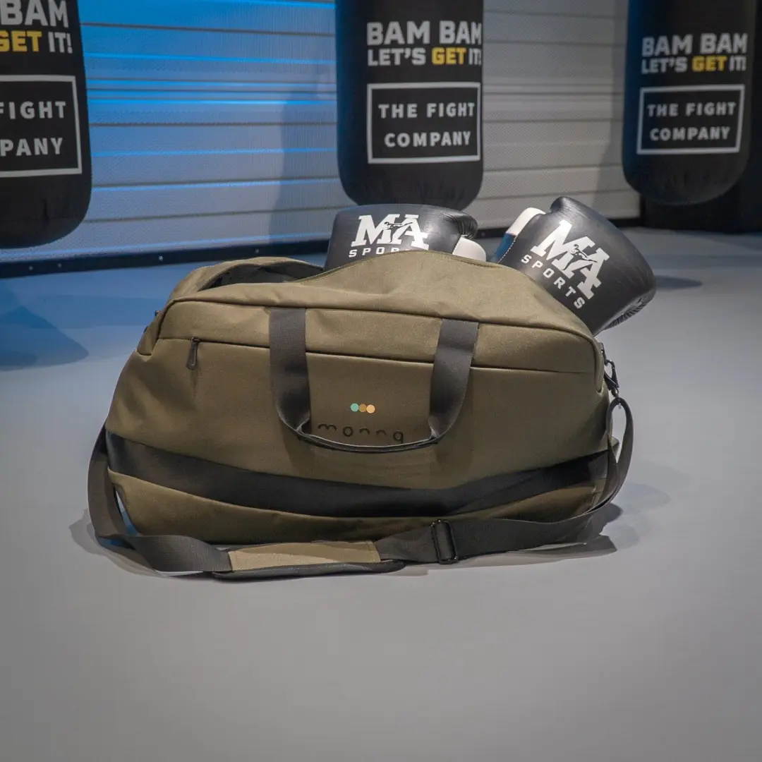 Monnq Stefano Duffle Bag 15.6" - 4 Vakken - Groen