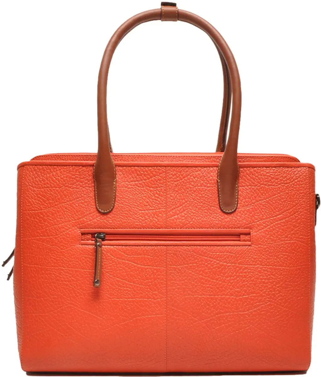 Berba Chamonix Laptoptas 15.6 inch - Oranje Leer