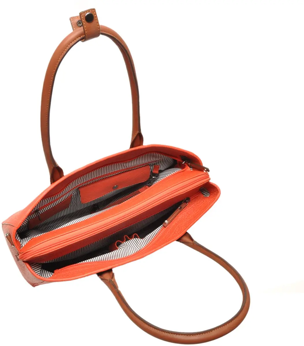 Berba Chamonix Laptoptas 15.6 inch - Oranje Leer