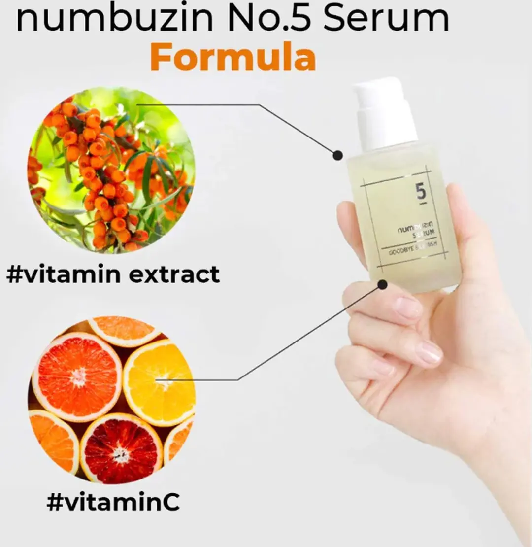 Numbuzin No.5 Goodbye Blemish Serum - 50ml - Niacinamide & Vitamine C