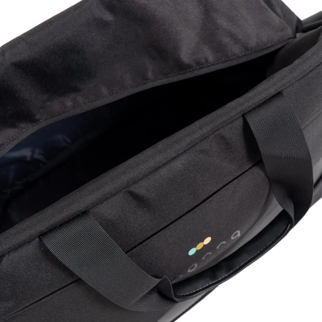 Monnq Stefano Duffle Bag 15.6 inch - Zwart - afbeelding 6 van 6