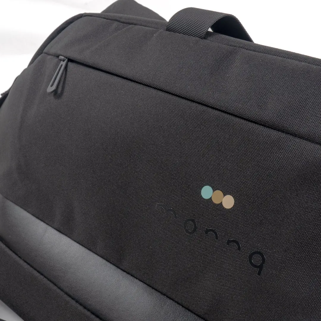 Monnq Stefano Duffle Bag 15.6 inch - Zwart
