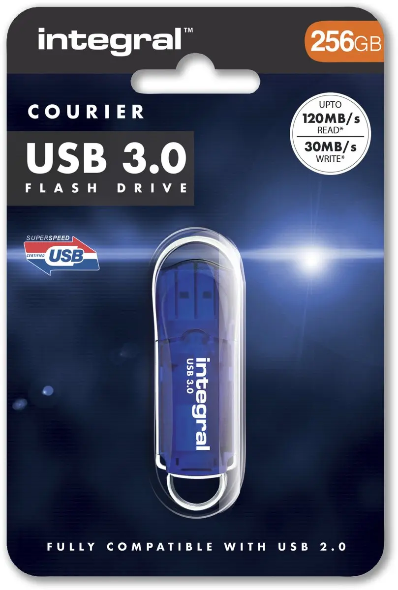 Integral INFD256GBCOU3.1 USB-stick 256GB - Blauw