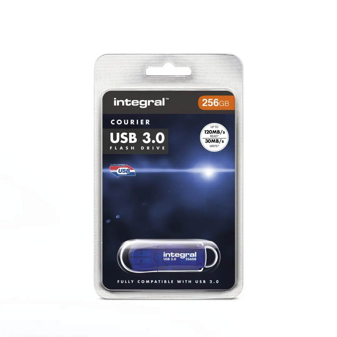 Integral INFD256GBCOU3.1 USB-stick 256GB - Blauw