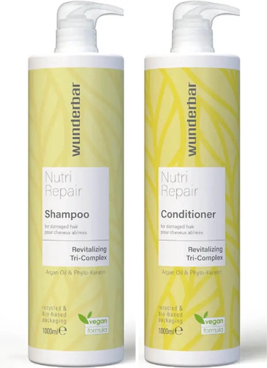 Wunderbar Vegan Nutri Repair Shampoo & Conditioner 2L