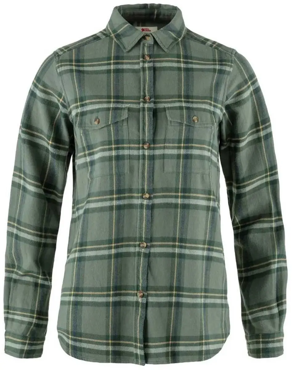 Fjällräven Övik Heavy Flannel Overhemd - Patina Green M