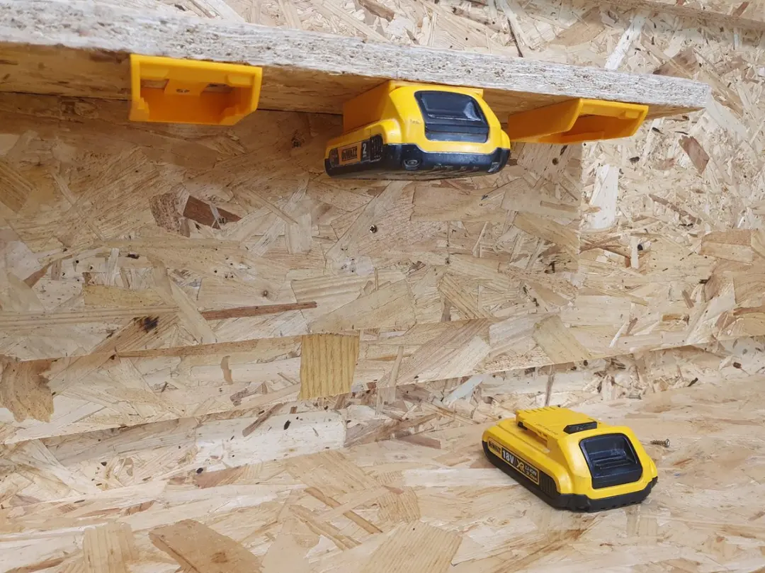 StealthMounts BM-DW20-YLW-6 Accuhouder DeWALT XR/FlexVolt - 6 Stuks - Geel