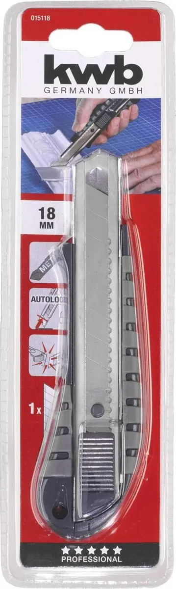 KWB Professioneel Afbreekmes 18mm - Autolock - Metaal