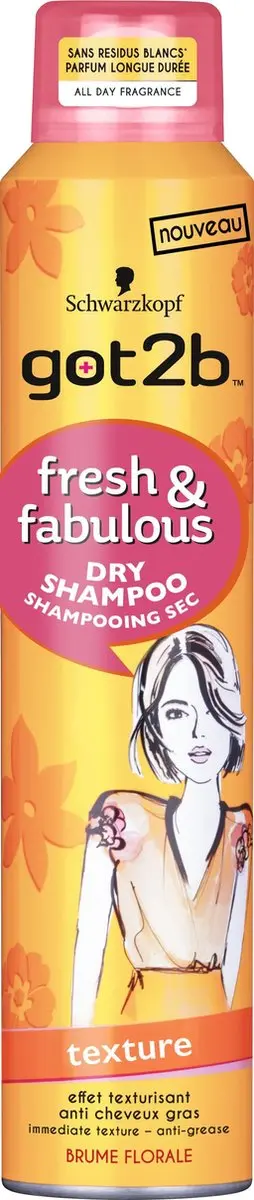 Got2B Fresh&Fabulous Droogshampoo - 6x 200ml