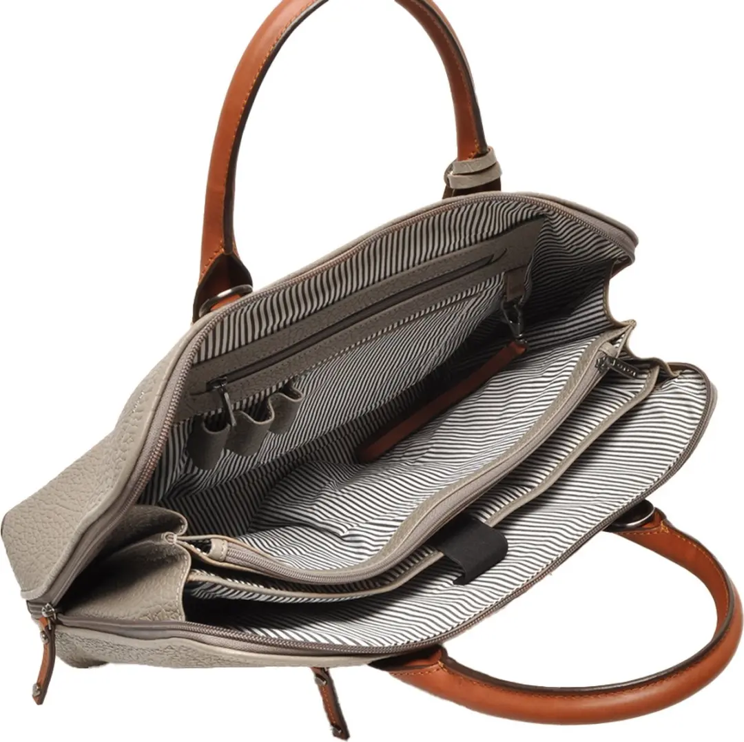 Berba Chamonix Laptoptas 15.6 inch 125-680-59 - Taupe Leer