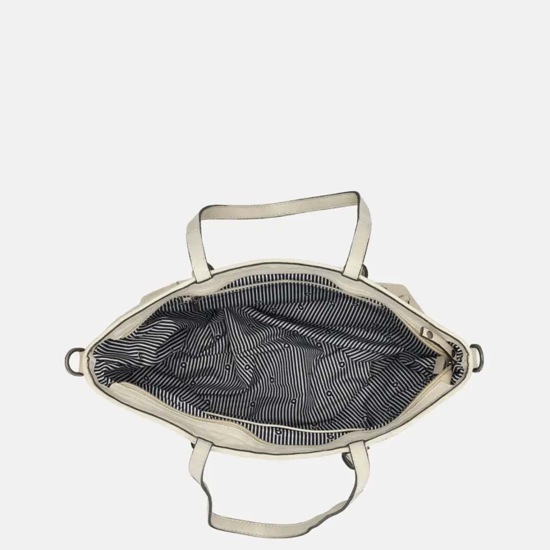 Berba Amalfi Shopper 17 inch - 6 Vakken - Ecru