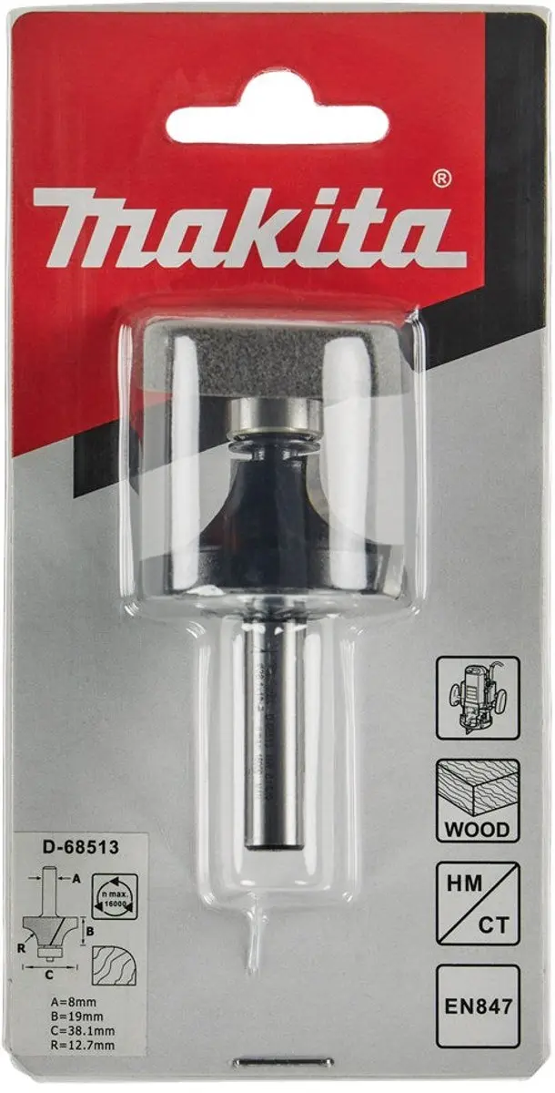 Makita Afrondfrees R12,7 S8 D-68513