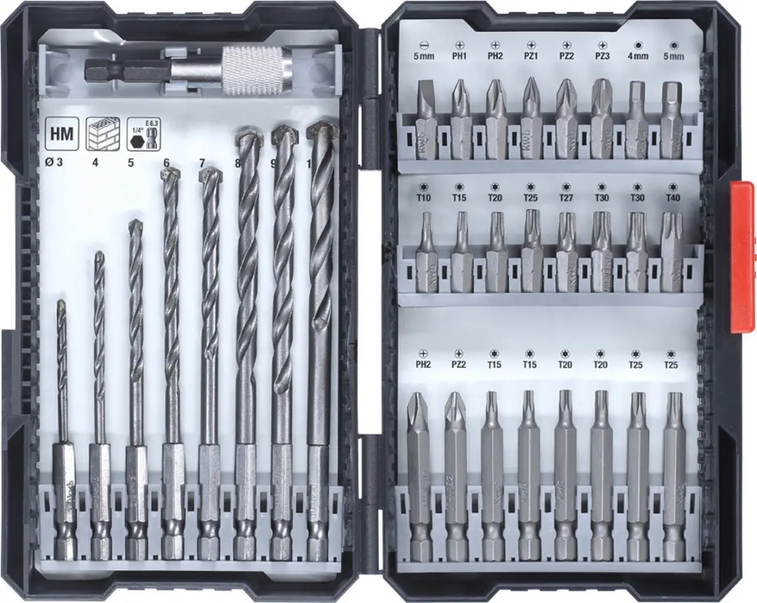 KWB Boor- en Bitassortiment 108940 - 33-delig 3-10mm