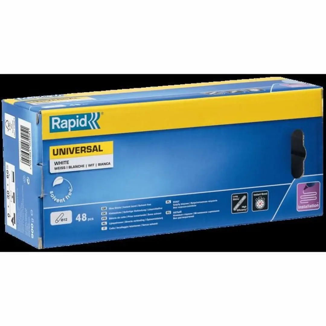 Rapid Universal Lijmsticks 12mm Wit - 12 Stuks