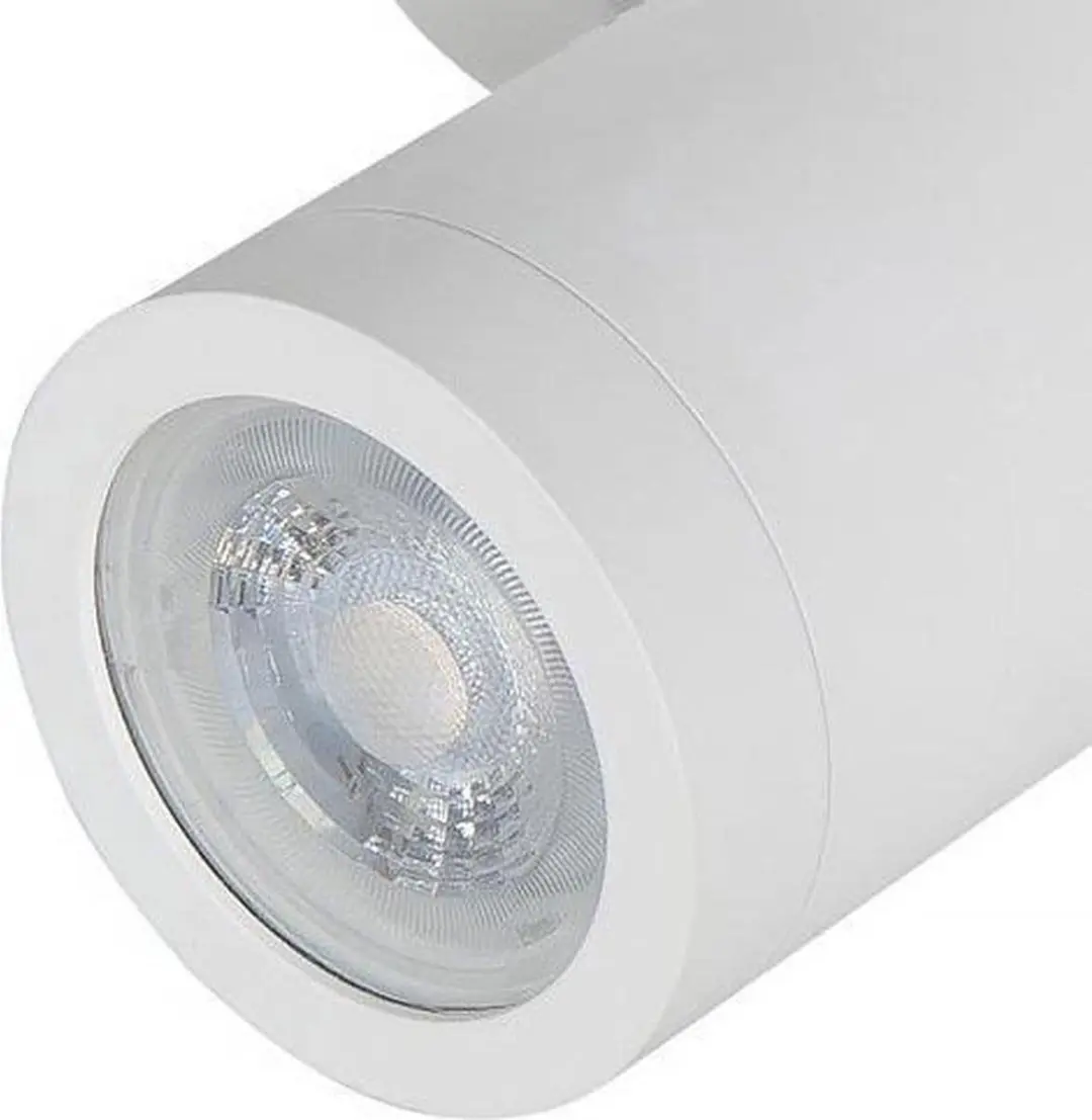 Highlight Opbouwspot Blane Zwart Metaal GU10 - 2-voudig Ø17cm
