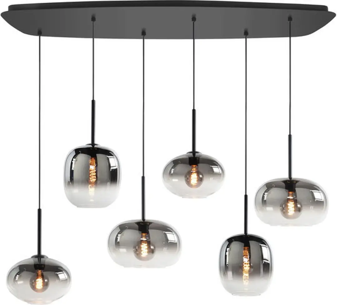 Highlight Bellini Hanglamp Smoke 6 Lichts