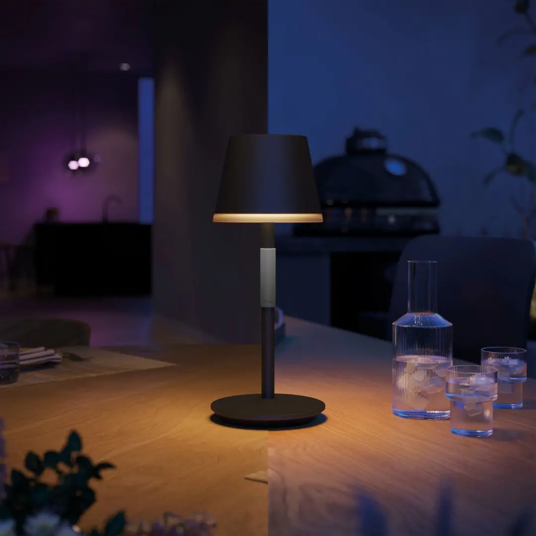 Philips Hue Go 2x Tafellamp - Zwart - RGBW 6.2W