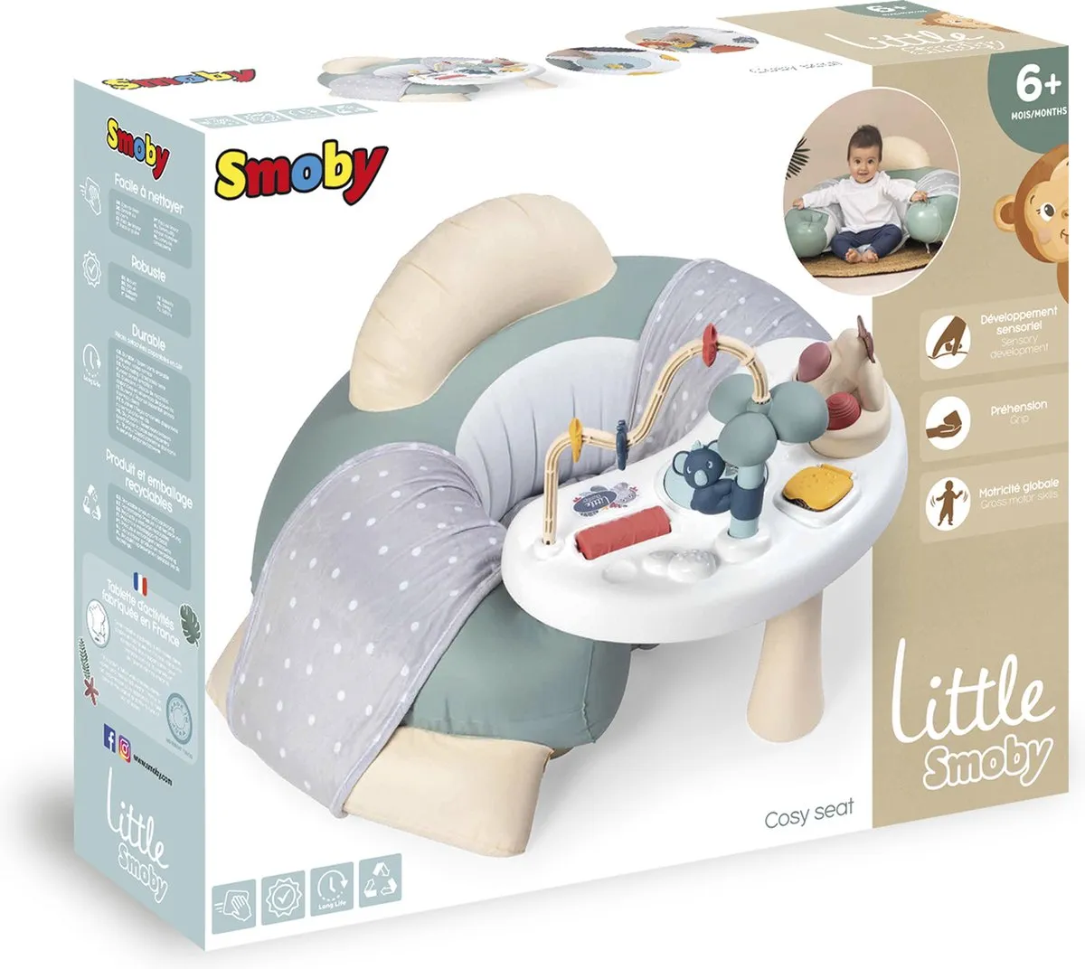 Smoby Little Smoby Cosy Seat Activiteitentafel - Groen