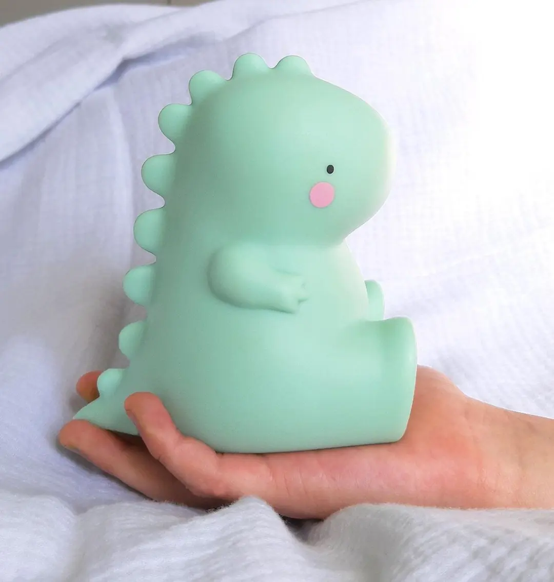 A Little Lovely Company T-Rex Kinderlamp - Groen - 3x AAA