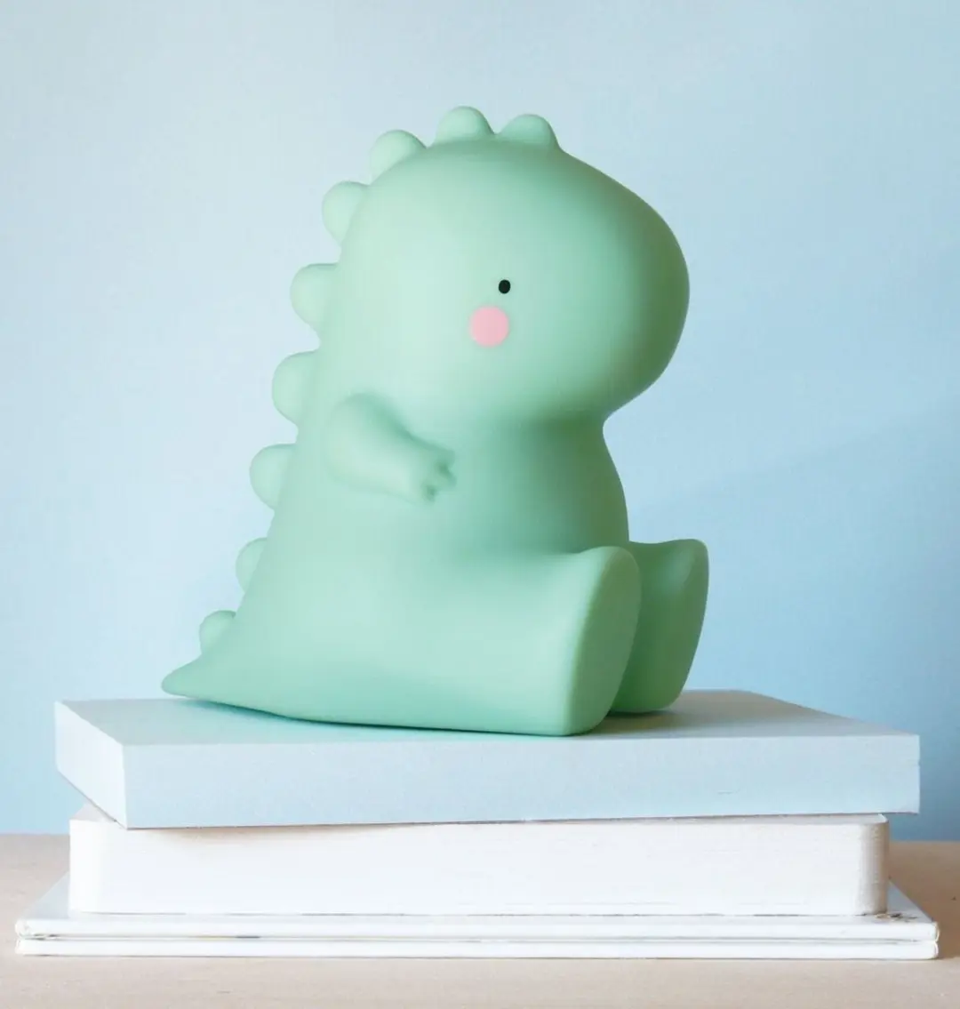A Little Lovely Company T-Rex Kinderlamp - Groen - 3x AAA
