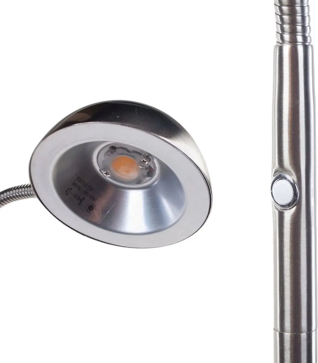 Highlight Parma Vloerlamp - Zilver/RVS - 2700K