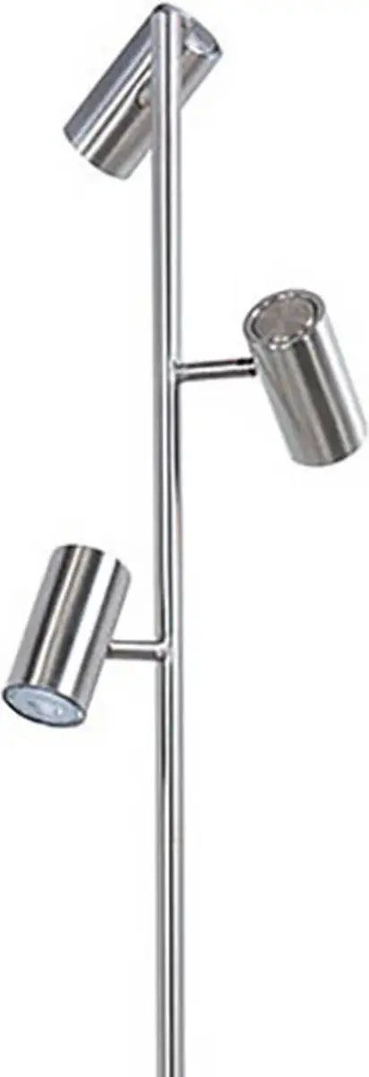 Highlight Burgos LED Vloerlamp 160cm - 3x15W - Mat-chroom