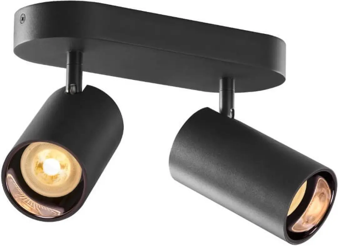SLV Asto Aluminium Spot - 2x GU10 10W - Zwart