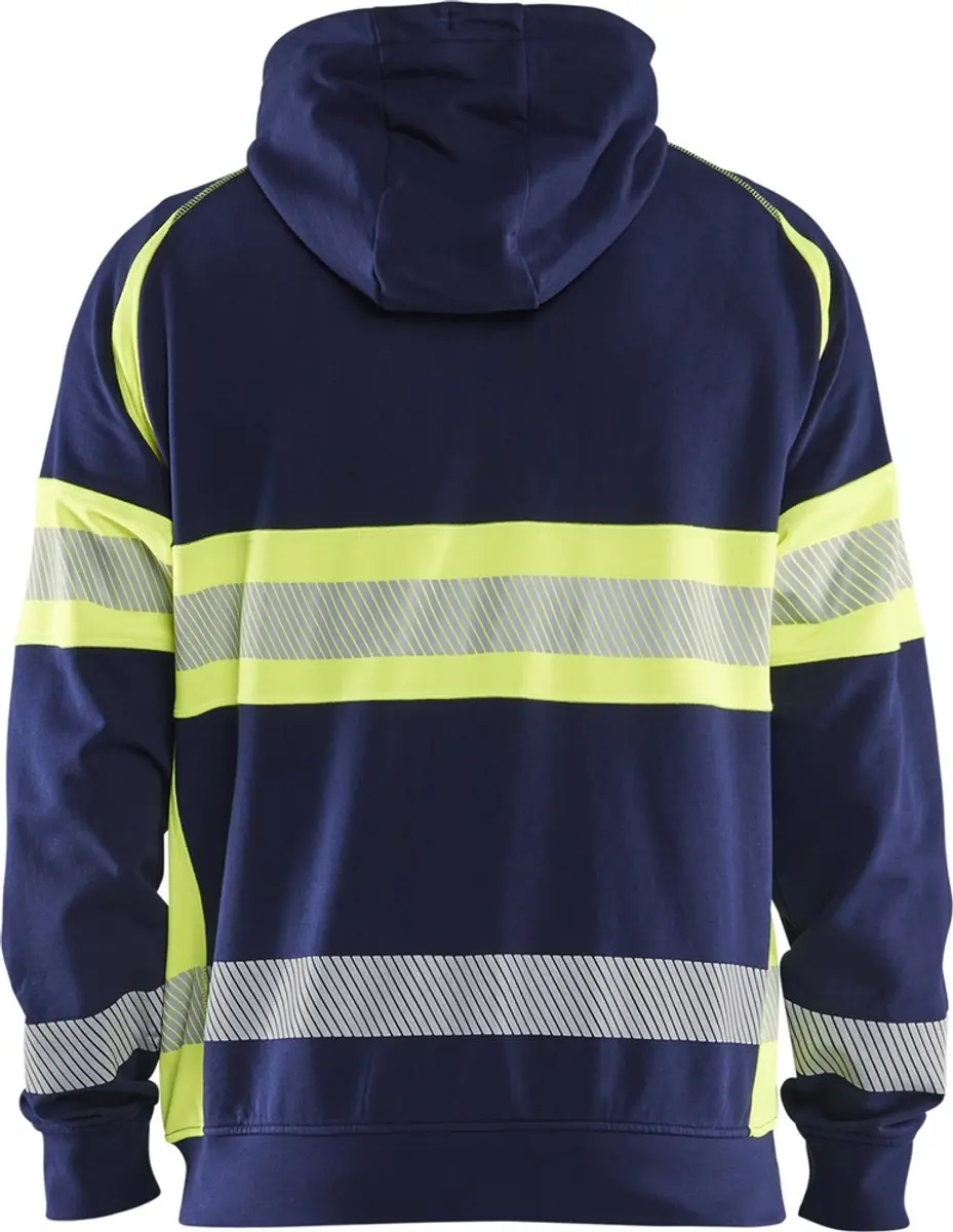 Blåkläder 3552-1158 High Vis Sweatshirt - Marine/High Vis Geel - XXL