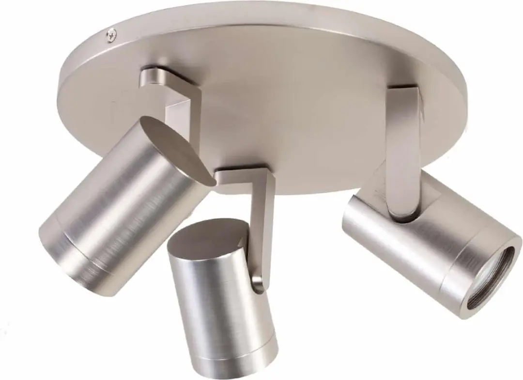 Highlight Aston Opbouwspot - 3-voudig - Ø25cm - Zilver