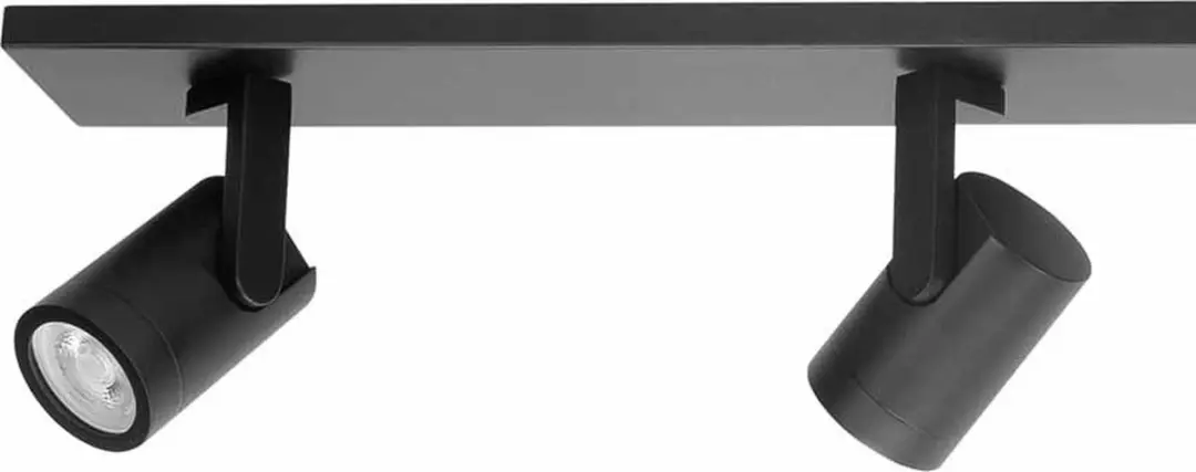 Highlight Aston Opbouwspot - 4-voudig Zwart Metaal 91,5cm