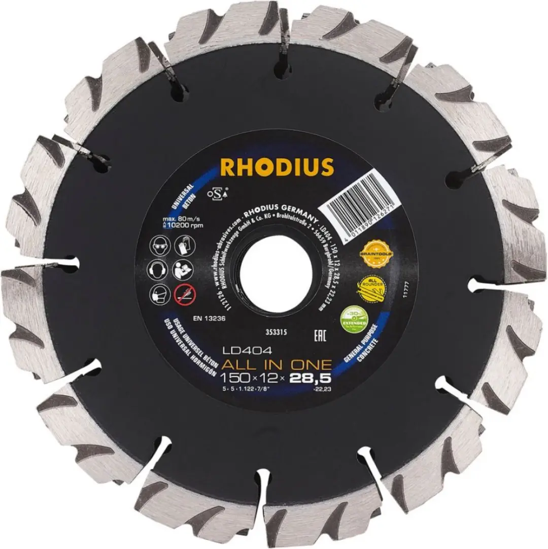 Rhodius LD404 Diamantzaagblad 150mm