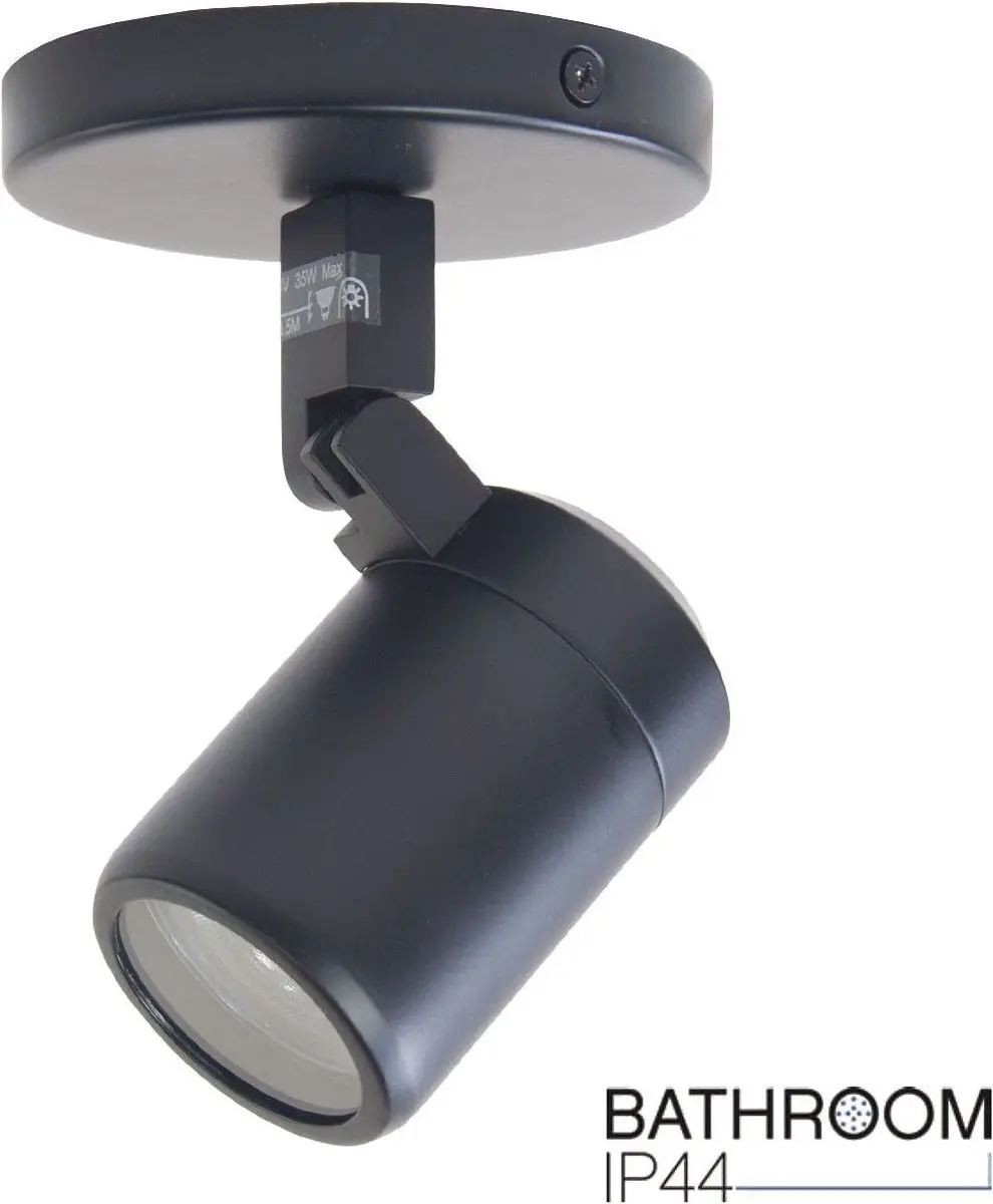 Highlight Spot Rain 1 Lichts Rond - 10cm - Zwart