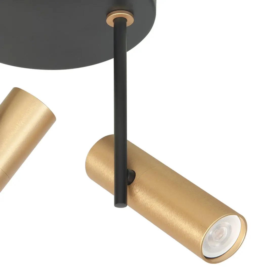 Highlight Spot Trend Mini GU10 - 2-voudig - Ø15cm - Zwart Messing