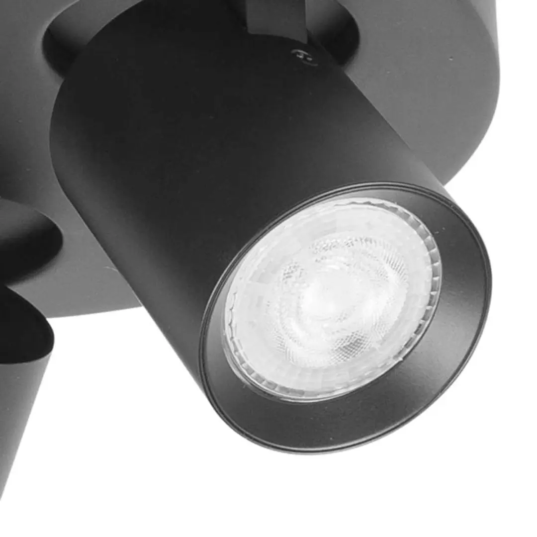 Highlight Oliver Opbouwspot - 3x GU10 - Ø25cm Zwart