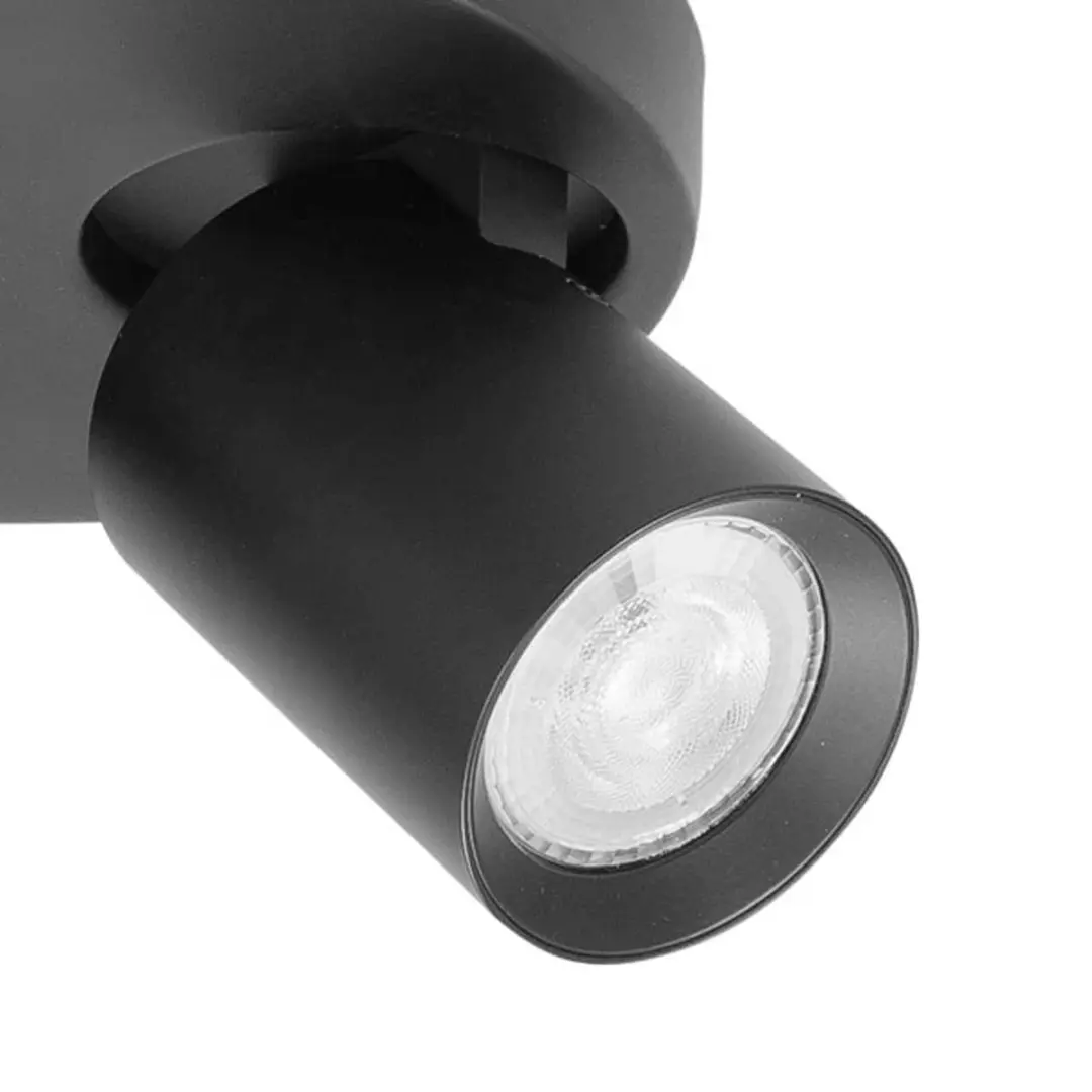 Highlight Oliver Opbouwspot - 3x GU10 - Ø25cm Zwart