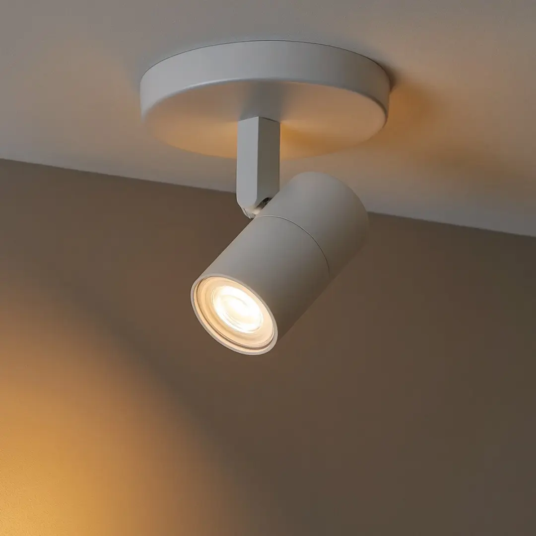 Highlight Piccolo Opbouwspot GU10 - 3x Warm Wit - Ø10cm - Zwart