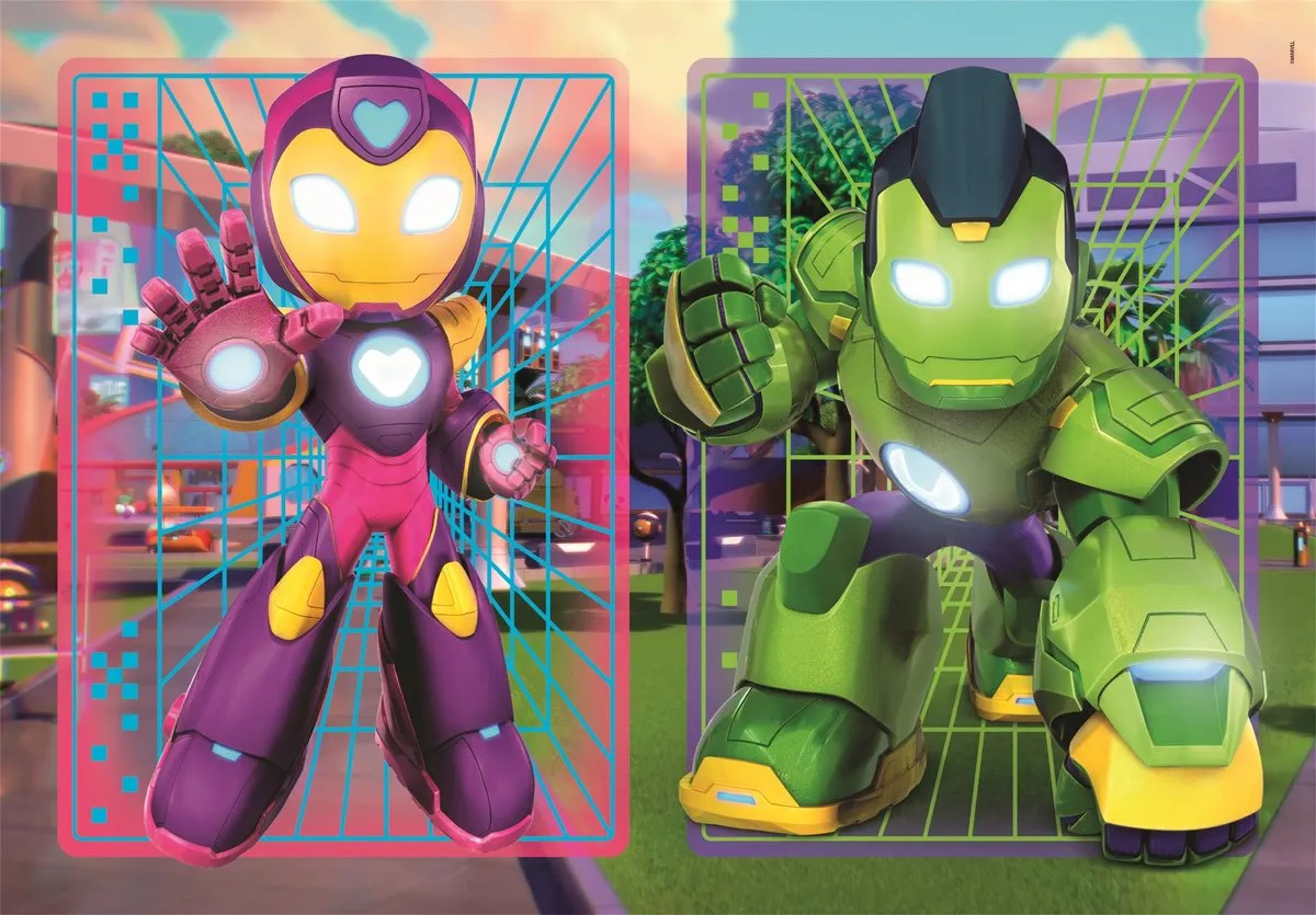 Clementoni Ironman and his Awesome Friends Puzzel 40 Stuks - Multikleur