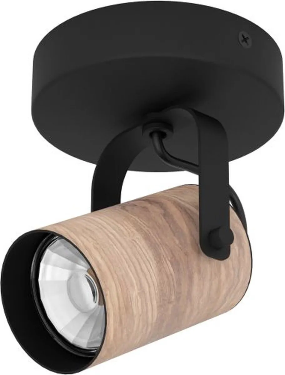 Eglo Cayuca Spot GU10 - 11cm - Zwart/Bruin